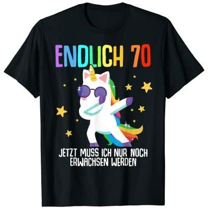 70. Geburtstag 70 Jahre Damen Herren Spruch Lustig Geschenk T-Shirt