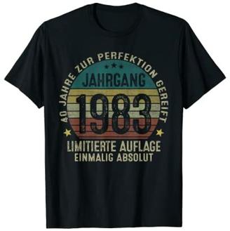 Geschenk zum 40. Geburtstag Mann Mythos Legend Vintage 1983 T-Shirt