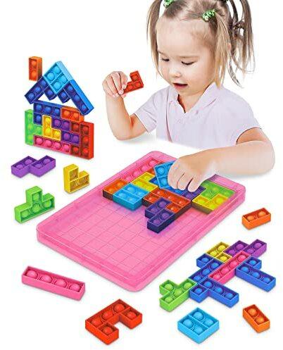 Montessori Knobelspiel für Kinder 3-9 Jahre - Lern- & Fidget Toy - Ideales  Geburtstagsgeschenk für Mädchen & Jungen