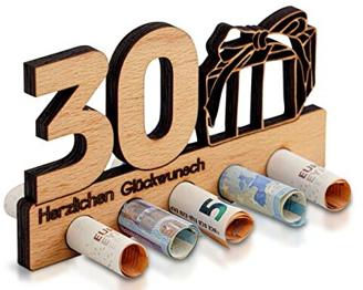 DARO Design - 30. Geburtstag Geldgeschenk Holz