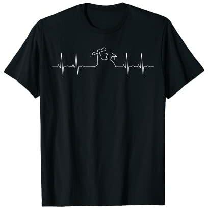 Abitur Bachelor Master 2021 Lustiges EKG Abschluss Geschenk T-Shirt