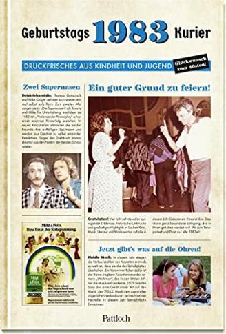 1983 - Geburtstagskurier: Druckfrisches aus Kindheit und Jugend | Originelle Geschenkidee zum 40. Geburtstag (Geschenke für runde Geburtstage 2023 und Jahrgangsbücher)