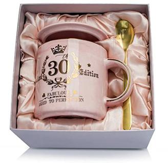 Geschenke zum 30. Geburtstag für Frauen, Fabelhafter 30. Limited Edition, 14 Unzen Kaffeetasse mit Golddruck, Geschenke für ihre beste Freundin, Ehefrau, Schwester, Kollegin, schöne Geschenkbox