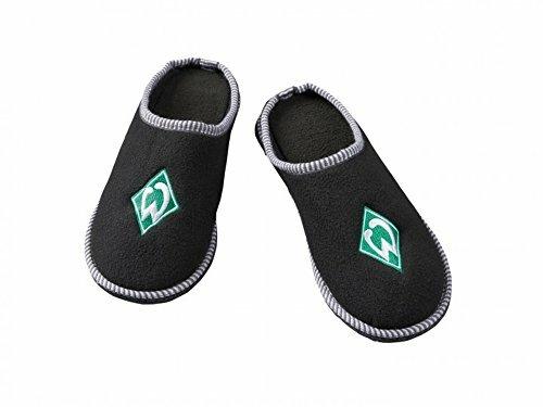 SV Werder Bremen Mule Slippers Cute Slippers with Embroidered Club Crest Black Black black Size:42/43