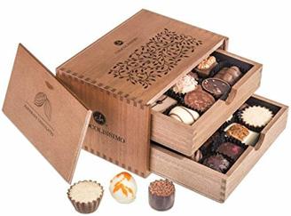 ChocoRoyal Midi - 20 Exklusive Pralinen in Holzkiste | Süßigkeiten | Schokolade | verschenken | Geburtstag | Mama | Erwachsene | Mann | Frau | Männer | Frauen | Papa | Eltern | Muttertag | Edel