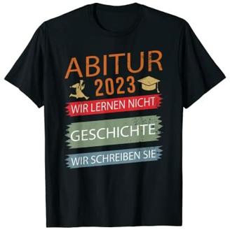 Abi 2023 Abitur bestanden Geschichte Vintage Abitur 2023 T-Shirt