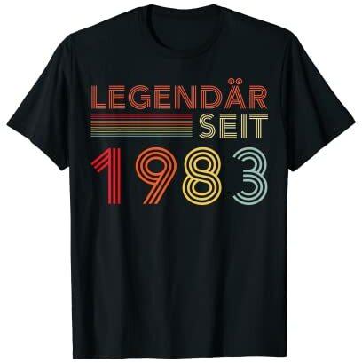 1983 Geburtstag Mann 40 Jahre Deko Lustig 40er 40 Geburtstag T-Shirt