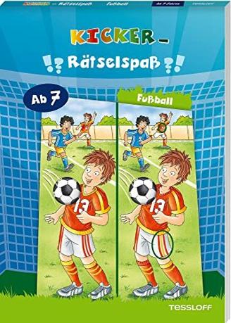 Kicker-Rätselspaß. Fußball: Rätseln für Kinder ab 7 Jahren