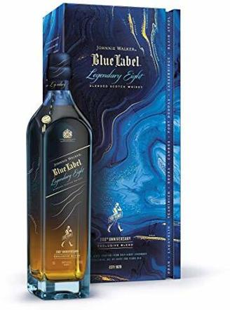 Johnnie Walker Blue Label Legendary Eight, Blended Scotch Whisky, 70 cl im Geschenkkarton. Limitierte Auflage