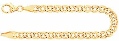 EDELIND Armband Herren Damen 333 Echt Gold 3.5 mm Zwillingspanzerkette aus 8K Gelbgold Armkette Länge 19 cm Goldarmband mit Schmuck Geschenk Box