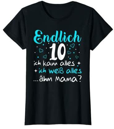 Mädchen 10 Jahre Endlich 10 Geburtstag Mädchen T-Shirt