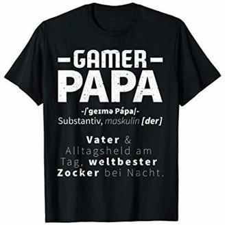 Herren Gaming Zocken Gamer Games Spielen Zocker Videospiel Gamepad T-Shirt