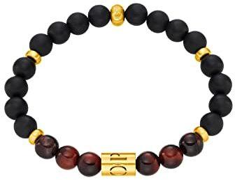 Joop! Armband Edelstahl Herren Armschmuck, 18,5 cm, Gold, Kommt in Schmuck Geschenk Box, 2034754