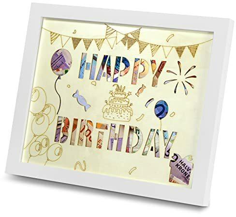 Olkoy Geburtstagsgeschenk | Geldgeschenke Geburtstag | 3D Bilderrahmen Sparbüchse | Geldgeschenke Verpackung - Bilderrahmen Geldgeschenk | Eindrucksvolles Geschenk