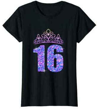 Damen 16ter Geburtstag Geschenk zum 16. Geburtstag Mädchen T-Shirt