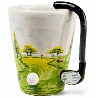 Golf Geschenke, Kaffeetasse Handgefertigt von Blue Witch
