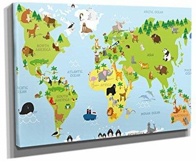 Weltkarte Tiere