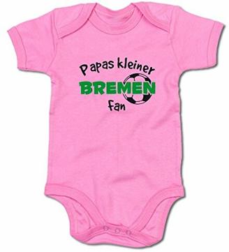 G-graphics Papas Kleiner Bremen Fan Baby-Body (250.0241) (3-6 Monate, pink)