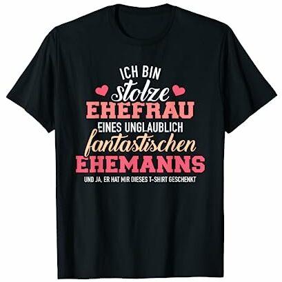 Stolze Ehefrau fantastischen Ehemann T-Shirt