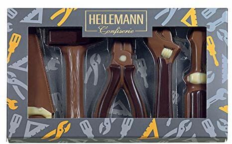 Heilemann Geschenkpackung "Werkzeuge" Edelvollmilch, 100g