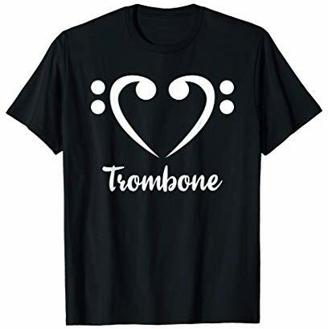 Musik Geschenk zum Valentinstag Blasmusiker Posaune T-Shirt