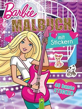 Barbie Malbuch mit Stickern: 40 bunte Sticker