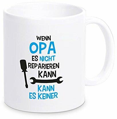 Tasse "Wenn Opa es nicht reparieren kann...", Kaffeetasse