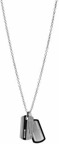 Fossil Halskette Für Männer Kleid, Silber Edelstahl Halskette, JF00494998