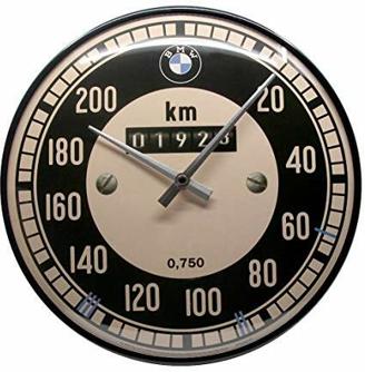 Nostalgic-Art 51080 BMW-Tachometer Wanduhr, Metall, bunt, 31 x 31 x 5,5 cm