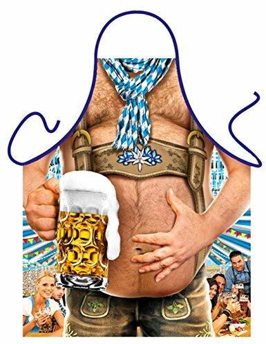 Geile-Fun-T-Shirts Bayern Grillschürze Volksfest Bierbauch Wiesn Schürze Küchenschürze geil bedruckt Geschenk Set mit Urkunde
