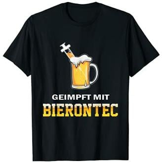 Ich bin Geimpft mit Bierontec Bier Impfung lustig T-Shirt