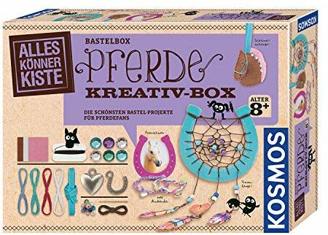 Kosmos 604363 AllesKönnerKiste Pferde Kreativ-Box. DIY-Bastelset für Mädchen und Jungen ab 8 Jahren, Set für den Kindergeburtstag. Die schönsten Bastelprojekte für Pferdefans