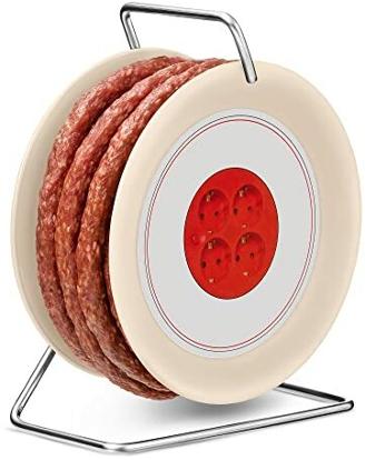 WURSTBARON® Wurst Kabeltrommel, 3,5m Wurst nach Krakauer Art, hochwertige Qualität und rauchiges Aroma, lustiges Geschenk für sie und ihn, 240 g