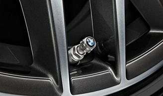 BMW Original BMW Logo Ventilkappen-Set, 4er-Set für Fahrzeuge mit Rdci