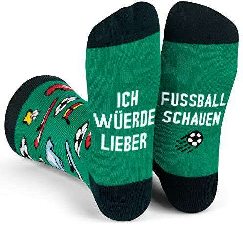 Ich Würde Lieber Ein Lustiges Socken Geschenke für Männer und Frauen - Fußball