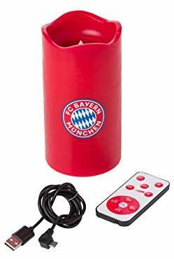FC Bayern München LED-Kerze Rot