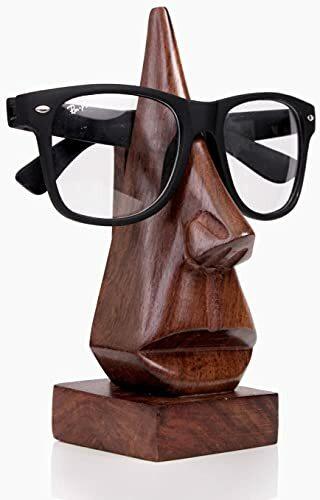 Ajuny Einzigartiger Brillenhalter aus Holz für Damen und Herren, 15,2 cm